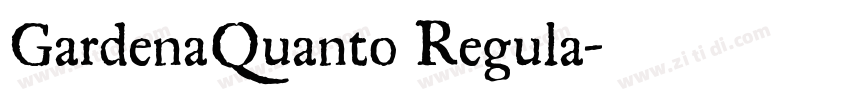 GardenaQuanto Regula字体转换